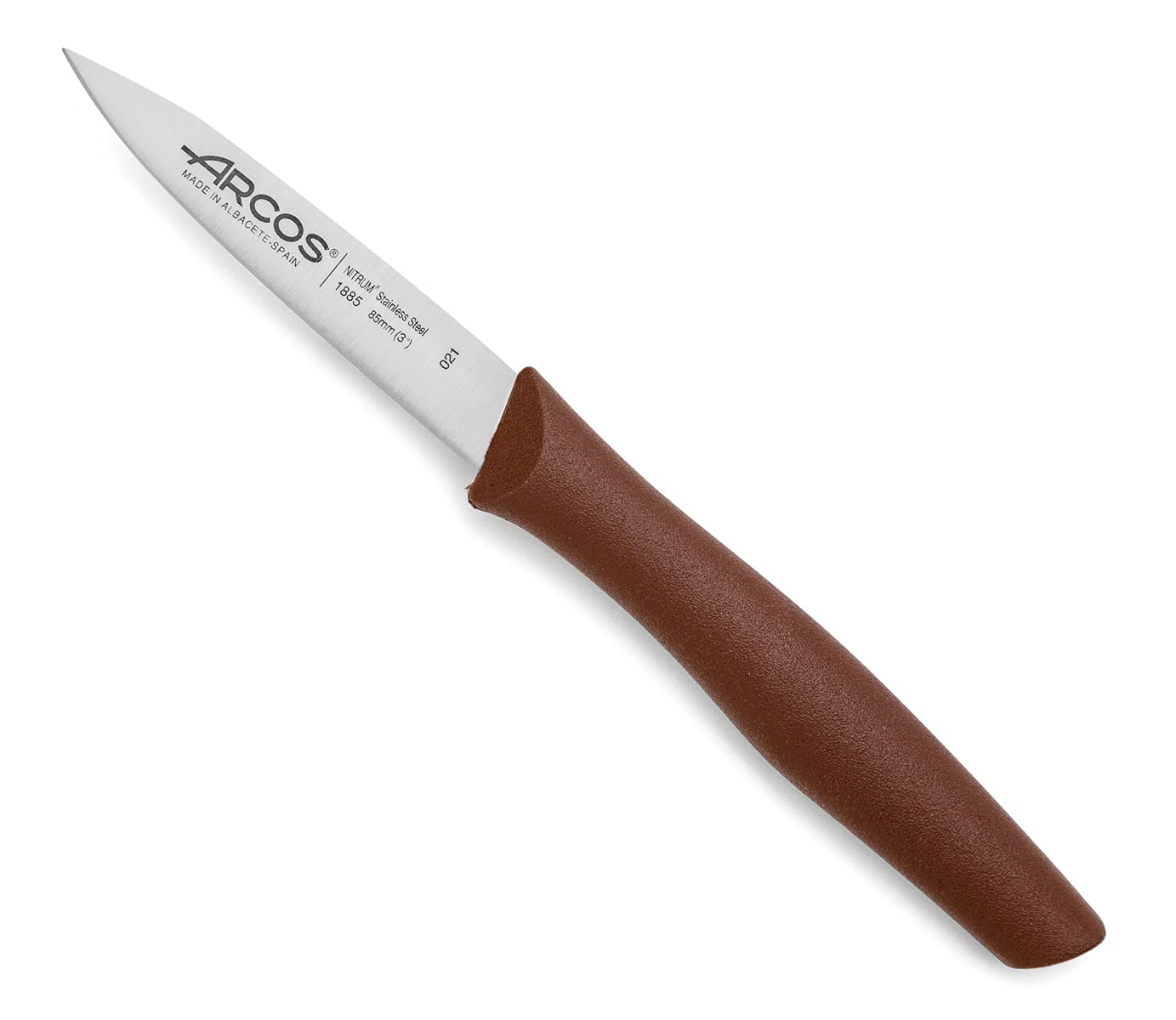 Arcos 188528 Series nova-Peeling Knife-Blade Nitrum Stainless Steel 85 mm (3.35 Inches) -Handle Polypropylene Brown Colour - Image 4