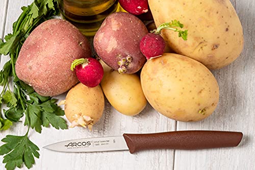 Arcos 188528 Series nova-Peeling Knife-Blade Nitrum Stainless Steel 85 mm (3.35 Inches) -Handle Polypropylene Brown Colour - Image 7