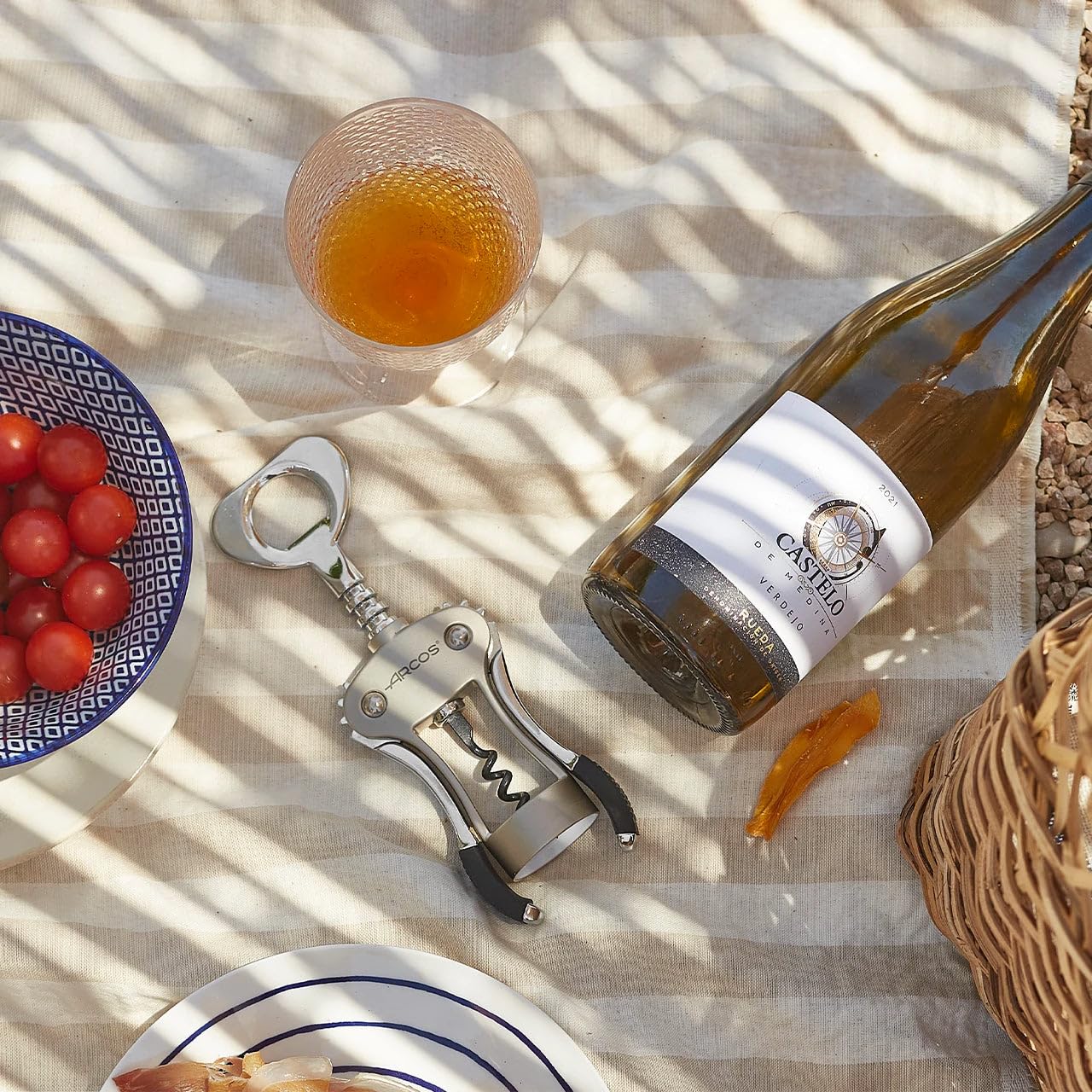 Arcos Accessories - Corkscrew Bottle Opener - Size 6" - Zinc Alloy Chromed Silver Color - Image 3