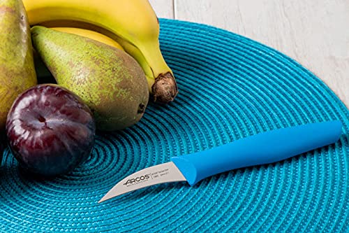 Arcos Bird's Beak Paring Knife 2 Inch Stainless Steel. Professional Kitchen Knife for Cut, Peel and Clean Food. Ergonomic Polypropylene Blue Handle. Series Nova - Image 5