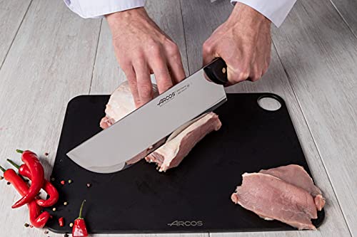 Arcos Butcher Knife 12 Inch Nitrum Stainless Steel and 300 mm blade. 862 gr. Professional Cleaver Knife. Ergonomic Polyoxymethylene POM Handle. Series Universal. Color Black - Image 6