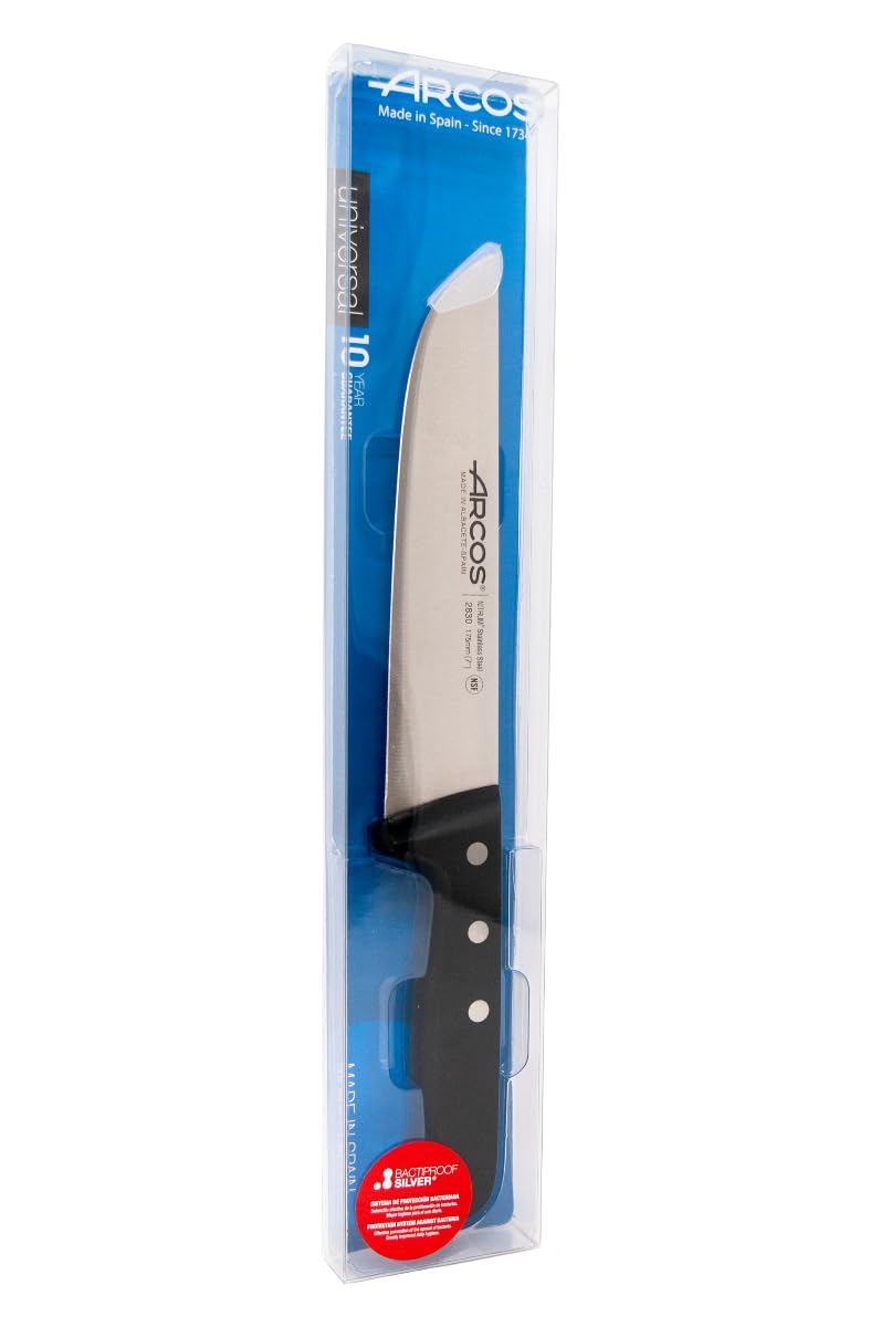Arcos Butcher Knife 7 Inch Nitrum Stainless Steel. Professional Cooking Knife For Cutting Meat, Fish and Vegetables. Ergonomic Polyoxymethylene Handle. Series 2900. Color Black. - Image 5