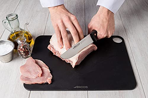 Arcos Butcher Knife 7 Inch Nitrum Stainless Steel. Professional Cooking Knife For Cutting Meat, Fish and Vegetables. Ergonomic Polyoxymethylene Handle. Series 2900. Color Black. - Image 7