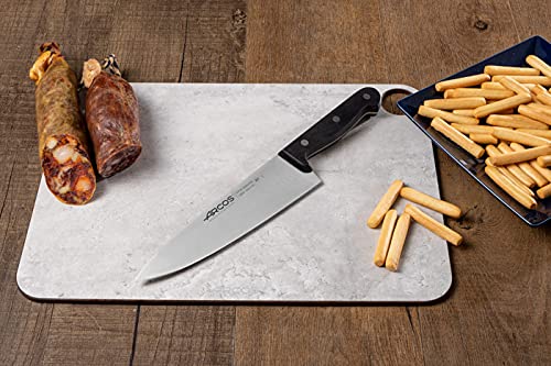 Arcos Chef Knife 8 Inch Stainless Steel. Cooking Knife to Cut Meat, Fish, Poultry, Fruit and Vegetables. Ergonomic Polyoxymethylene Handle and 200mm Blade. Series Universal. Color Black - Image 5