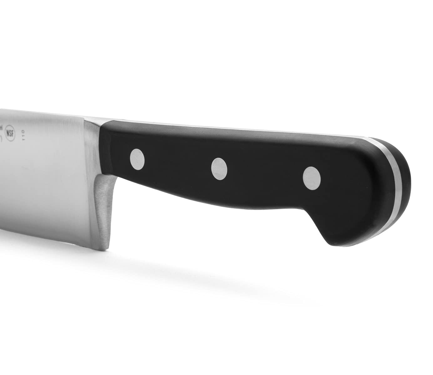 Arcos Chef Knife 8 Inch Stainless Steel. Professional Multipurpose Cooking Knife to Cut and Clean Vegetables. Ergonomic Polyoxymethylene Handle and 210mm Blade. Series Opera. Color Black - Image 4