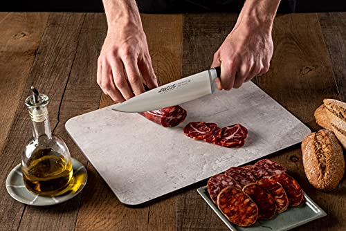 Arcos Chef Knife 8 Inch Stainless Steel. Professional Multipurpose Cooking Knife to Cut and Clean Vegetables. Ergonomic Polyoxymethylene Handle and 210mm Blade. Series Opera. Color Black - Image 7