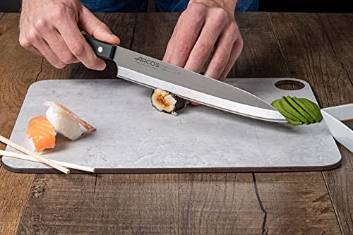 Arcos Chef Knife 9.5 Inch Stainless Steel. Yanagiba Asian Knife. Ergonomic Polyoxymethylene Handle and 240mm Blade. Series Universal. Color Black - Image 6