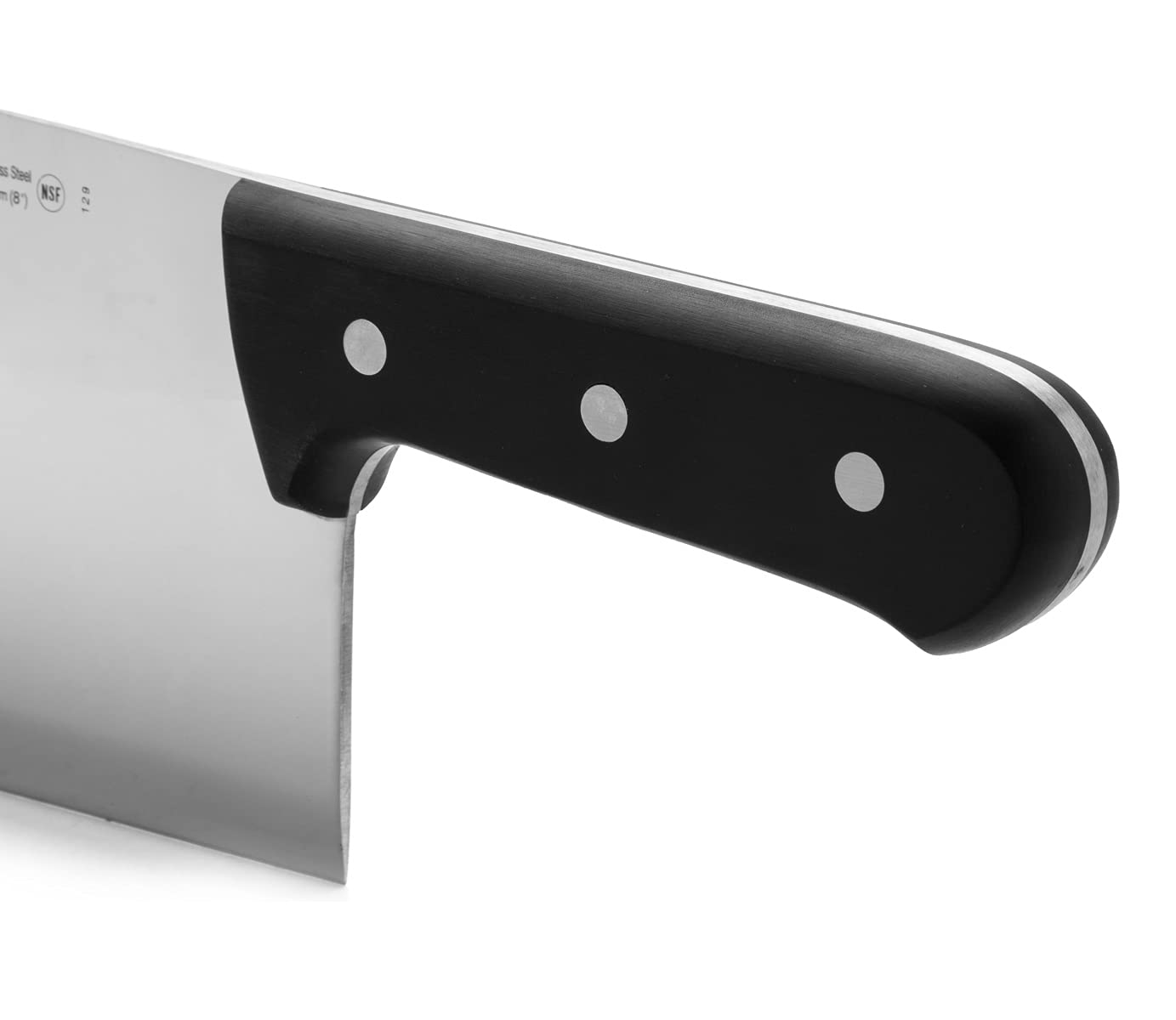 Arcos Cleaver Knife Butcher Knife - Nitrum Stainless Steel 8" Blade - Polypropylene Handle - Silver - Color Identification System - Heavy Duty & Hygienic - Series 2900 - Black Color - Image 4