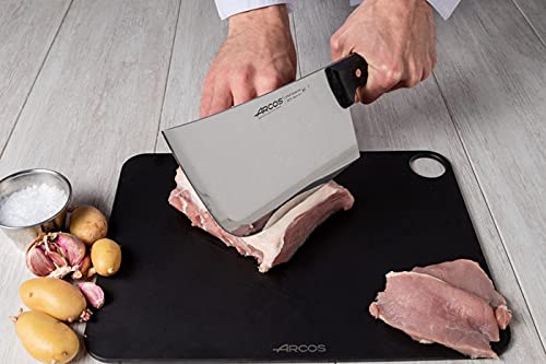 Arcos Cleaver Knife Butcher Knife - Nitrum Stainless Steel 8" Blade - Polypropylene Handle - Silver - Color Identification System - Heavy Duty & Hygienic - Series 2900 - Black Color - Image 7