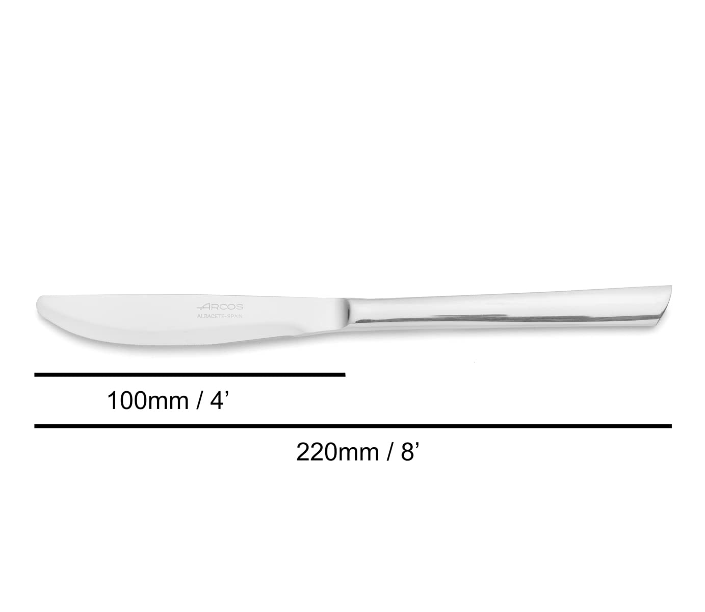 ARCOS Flatware Set 24 pieces - Silver Monoblock of one piece - Nitrum Stainless Steel. Series Toscana - Image 4
