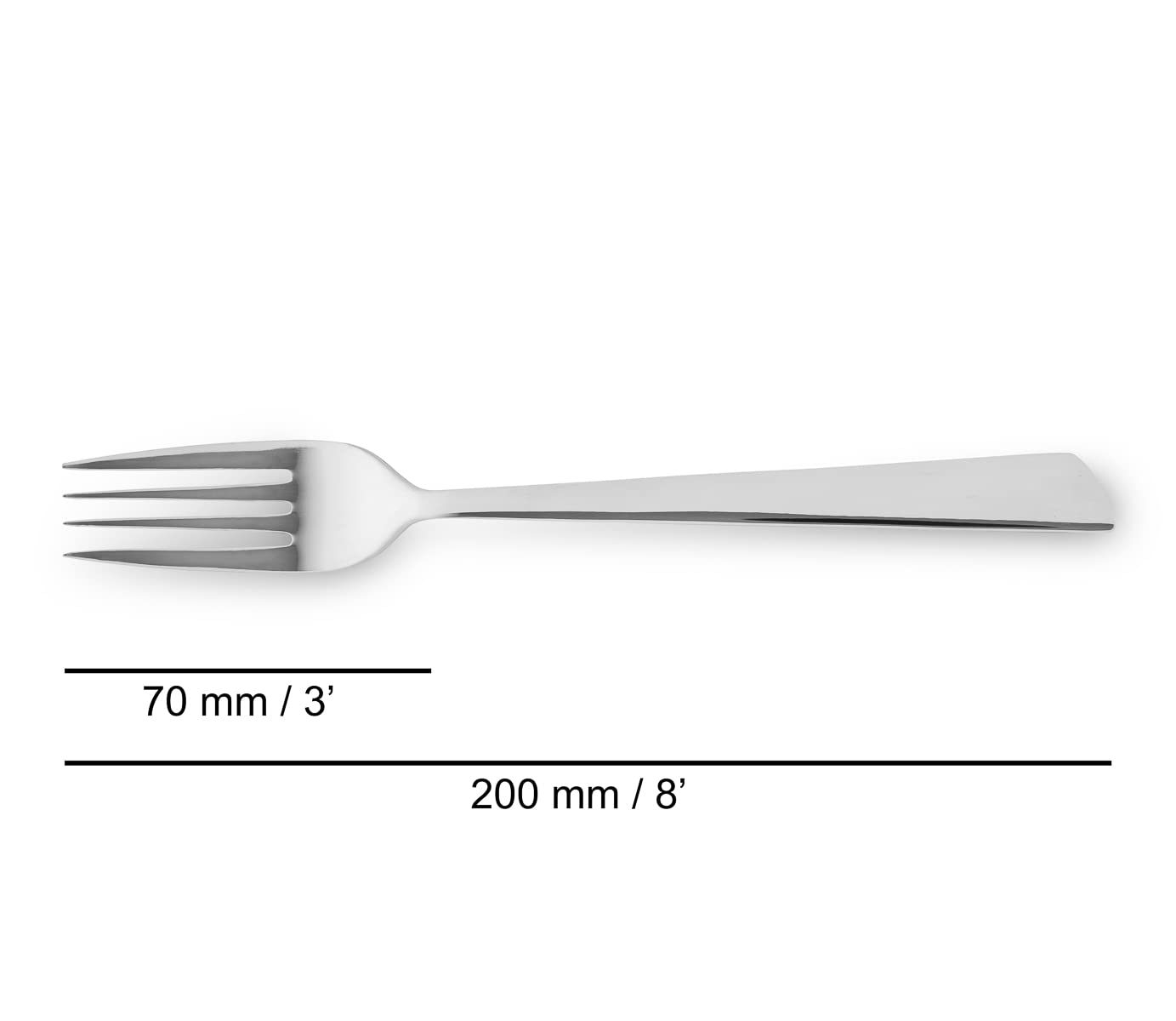 ARCOS Flatware Set 24 pieces - Silver Monoblock of one piece - Nitrum Stainless Steel. Series Toscana - Image 6
