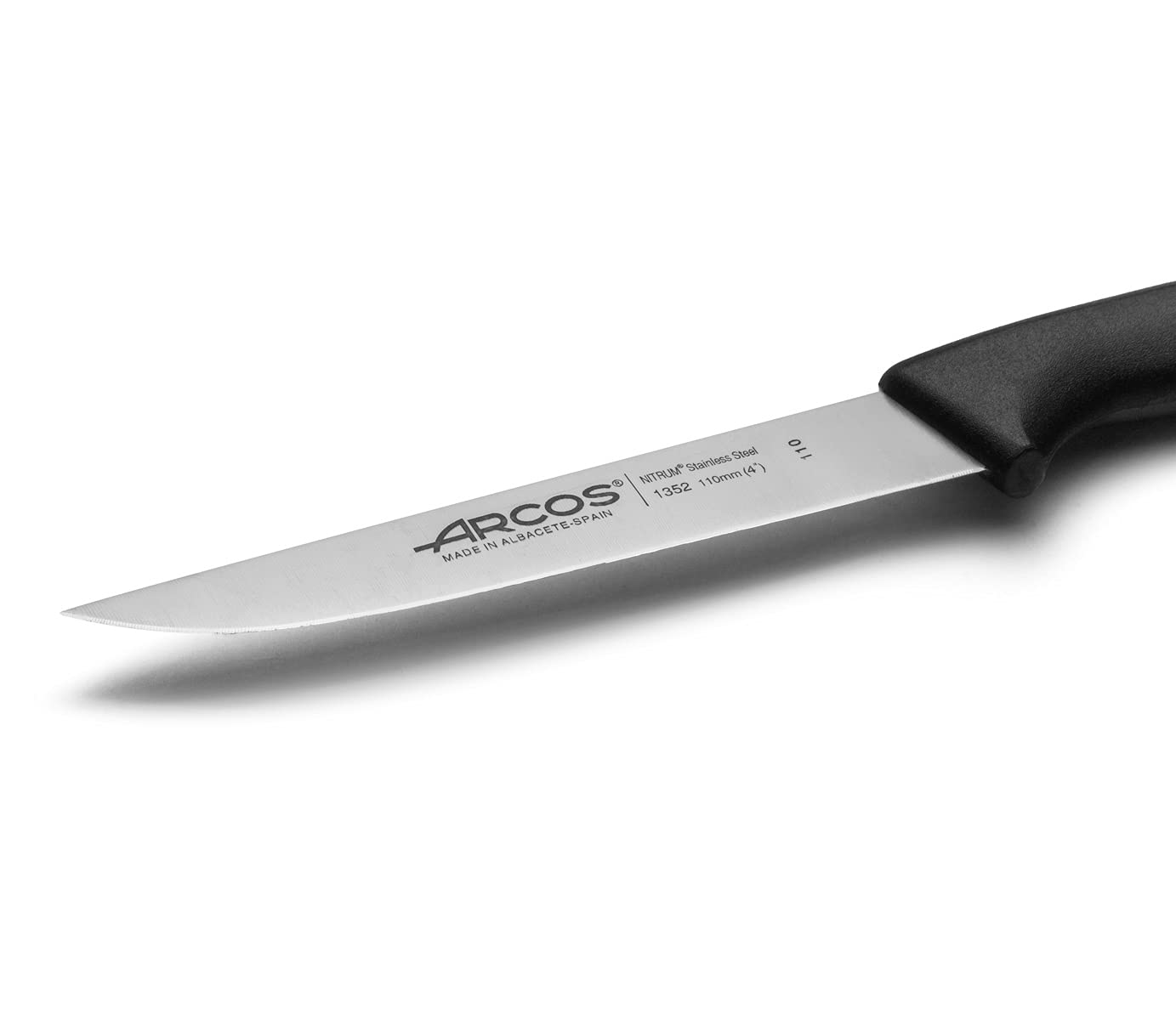 Arcos Knife Set of 6. 4 Inch Nitrum Stainless Steel blade. Professional Knife for Peeling Fruits and Vegetable. Ergonomic Polyoxymethylene Handle. Series Universal. Black Color - Image 5