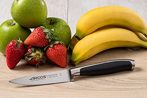 Arcos Paring Knife 4 Inch Stainless Steel. Professional Kitchen Knife for Cut, Peel and Clean Food. Ergonomic Polyoxymethylene Handle and 100 mm Blade. Series Kyoto. Color Black - Image 6