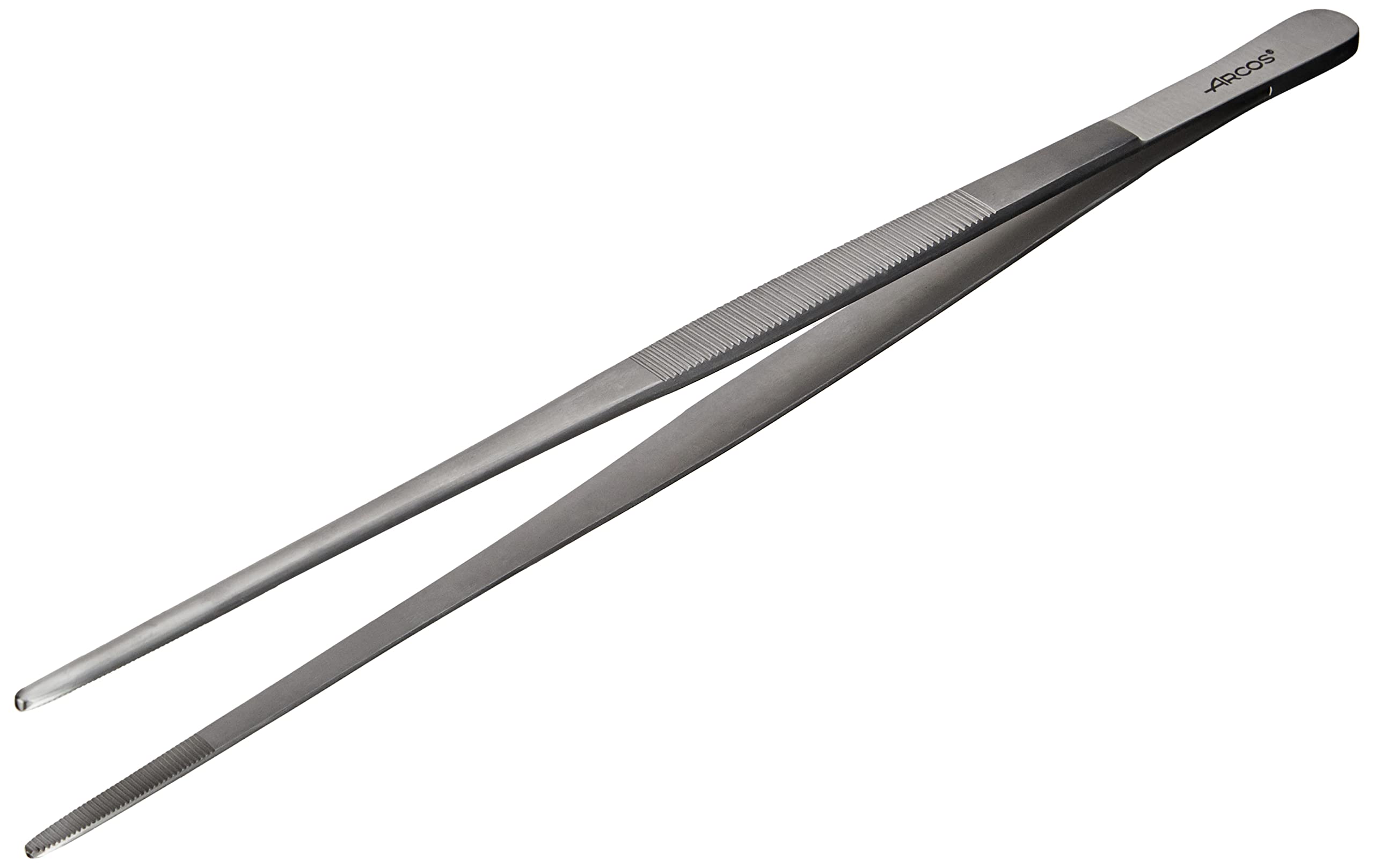 Arcos Professional Gadgets - Plating Tongs - Stainless Steel 12" - Grey Color - Image 3