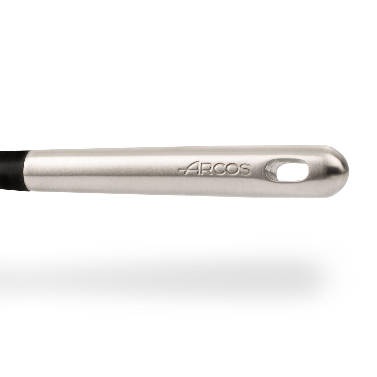 ARCOS Professional Pasta Spoon. Stainless Steel Handle and Body. Heat Resistant up to 240°C. Dishwasher Safe. Black Color. Kitchen Accessories - Image 4