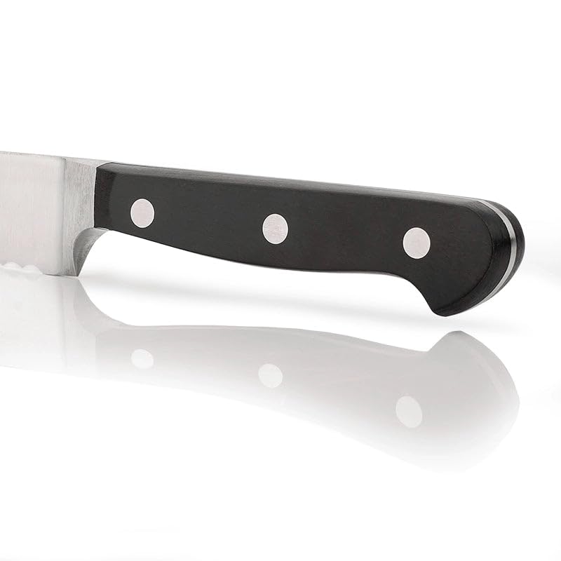 Arcos Series Clasica - Bread Knife - Blade Nitrum Forged Stainless Steel 7" - Handle Polyoxymethylene (POM) Black Color - Image 5