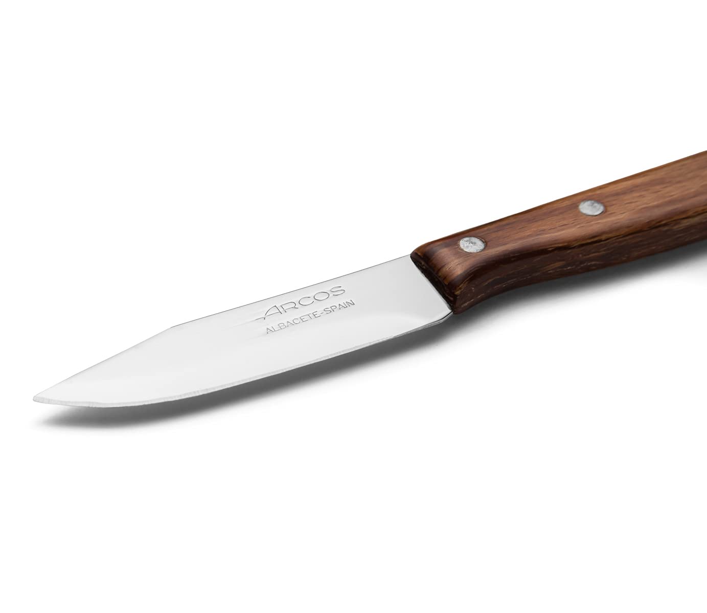 Arcos Series Latina - Paring Knife - Blade Nitrum Stainless Steel 2.5" - Handle Pack-Wood Brown Color - Image 3