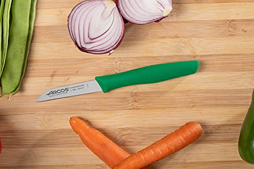 Arcos Series nova-Peeling Knife-Blade Nitrum Stainless Steel 80 mm (3.15 Inches) -Handle Polypropylene Green Colour, 18/8 - Image 7