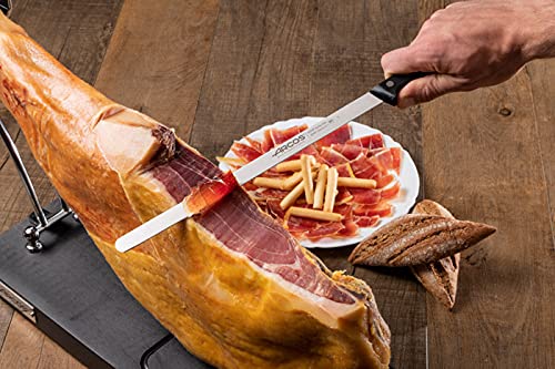 Arcos Slicing/Ham Knife 11 Inches Nitrum Stainless Steel Blade with Polyoxymethylene (POM) Black Handle. High-Usable & Lasting. Everyday Use Design. Highly Resistant. - Image 6