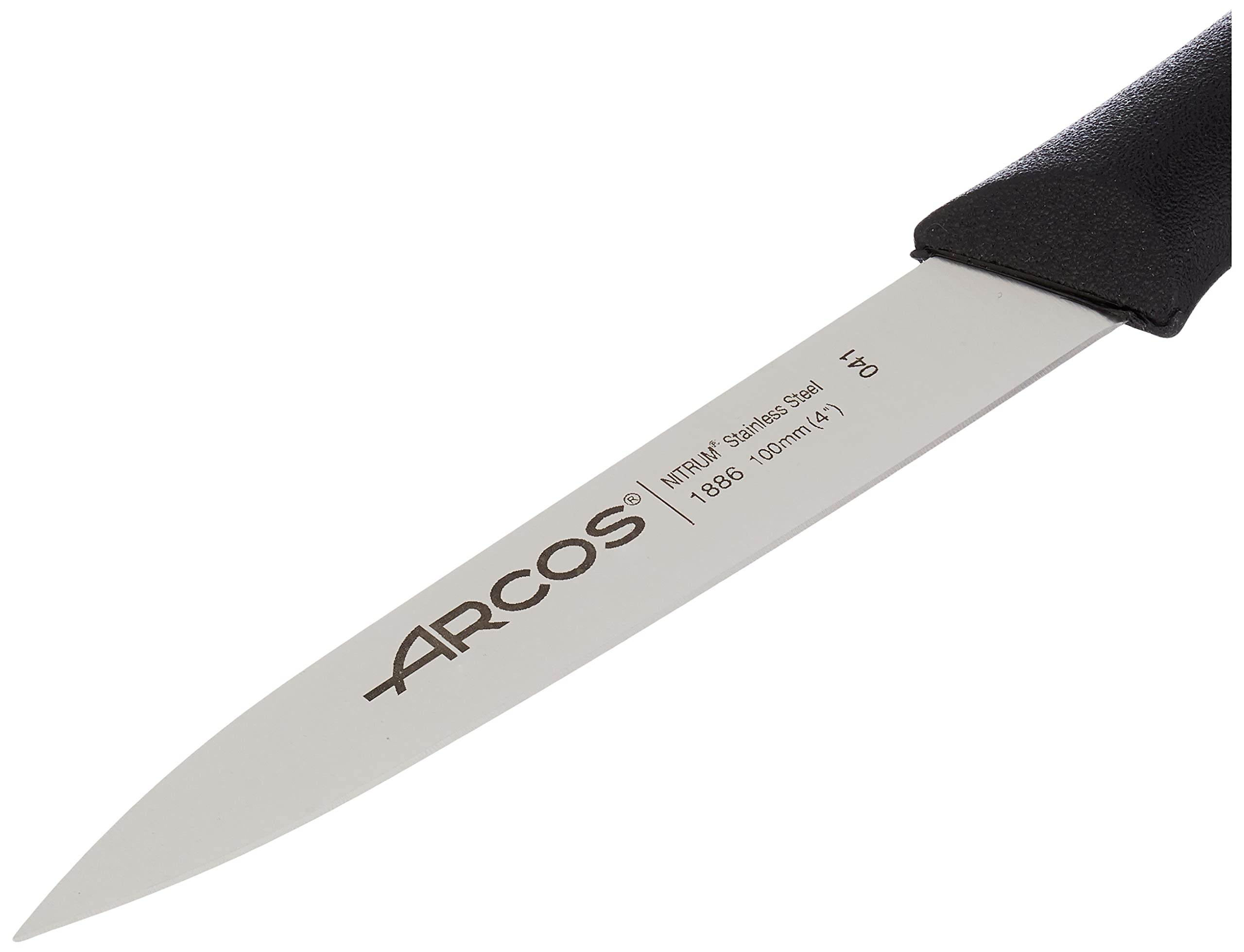 Arcos Stainless Steel Paring Knife, Ideal for Peeling Fruits and Vegetables, 100 mm Blade, Ergonomic Polypropylene Handle, Nova Series - Image 4