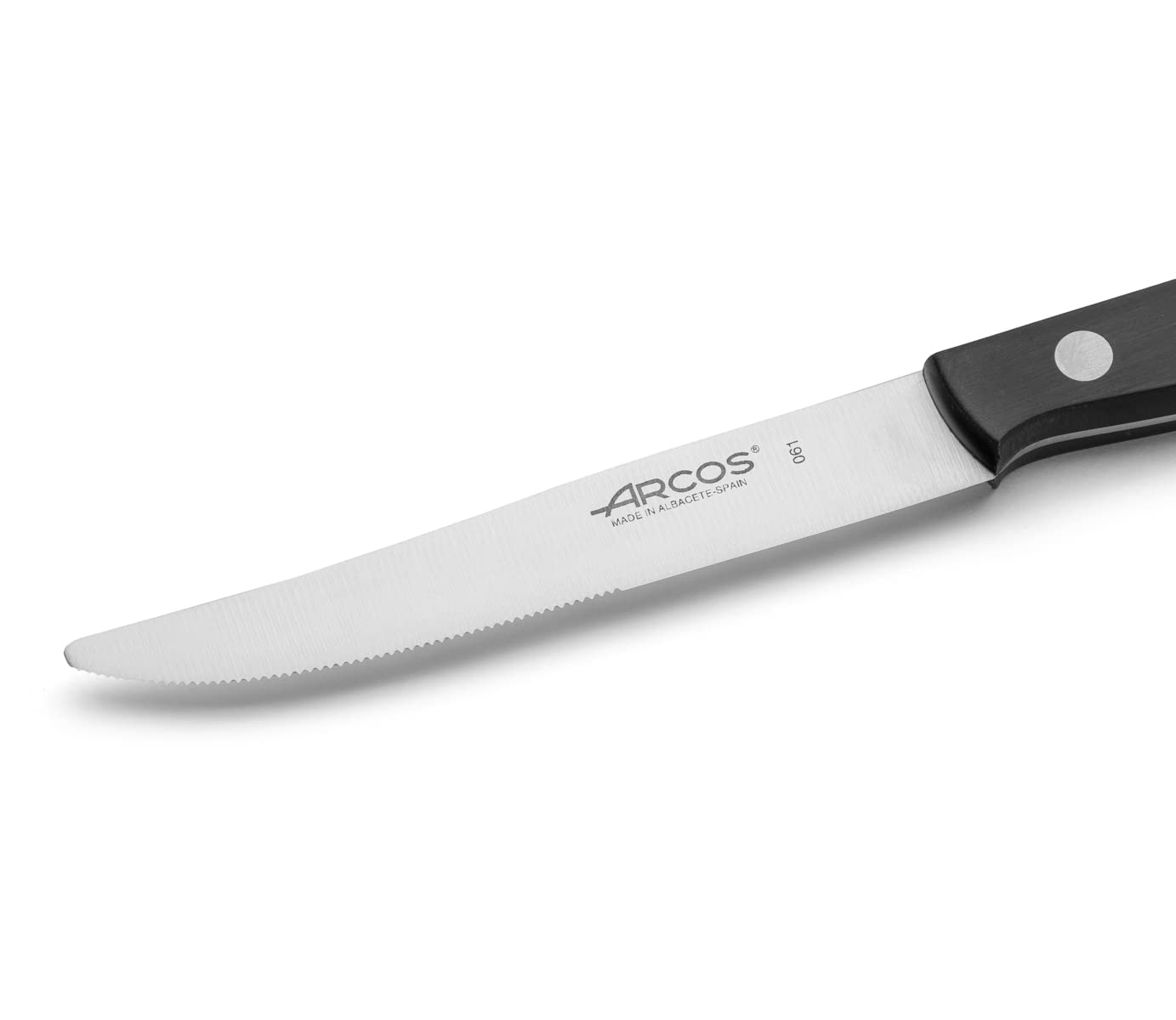 Arcos Table Knives - Steak Knife Table Knife - Blade Nitrum Stainless Steel 5" - Handle Polyoxymethylene (POM) - Knife for cutting meat easily, safely and comfortably - Universal Series - Black Color - Image 3