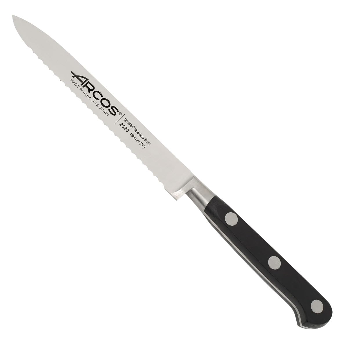 Arcos Tomato Knife - Forged NITRUM Blade for Precise and Durable Cutting, 130 mm, Resistant POM Handle, Lyon Series - Image 3