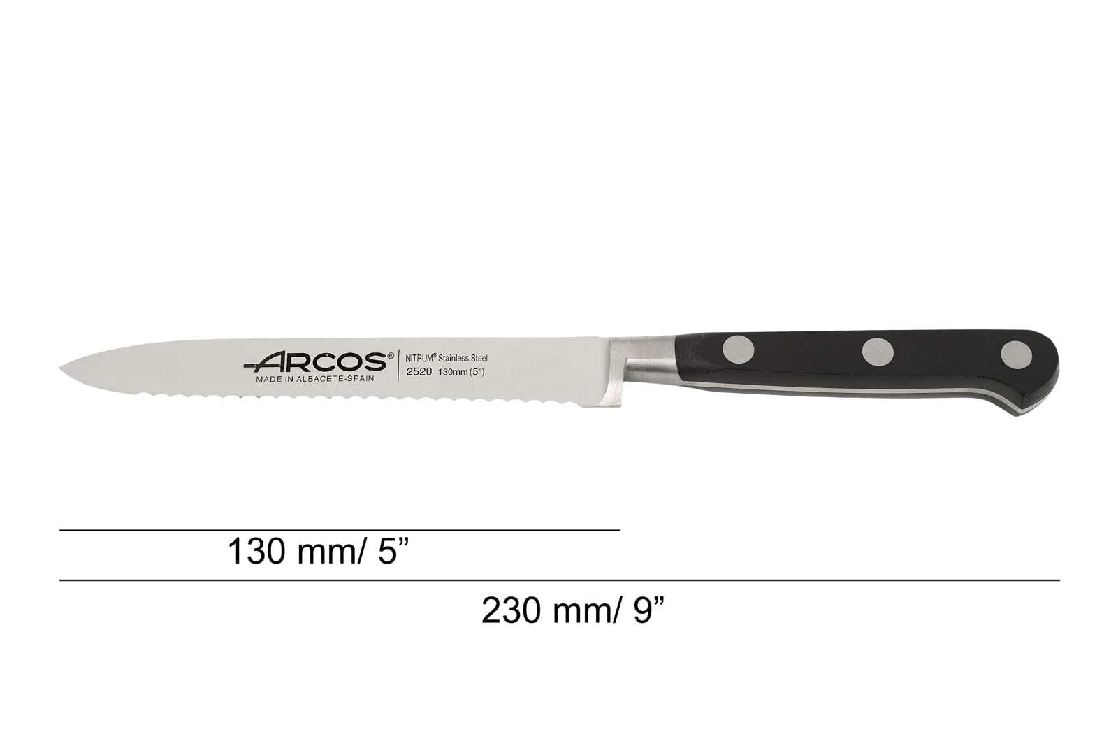 Arcos Tomato Knife - Forged NITRUM Blade for Precise and Durable Cutting, 130 mm, Resistant POM Handle, Lyon Series - Image 4