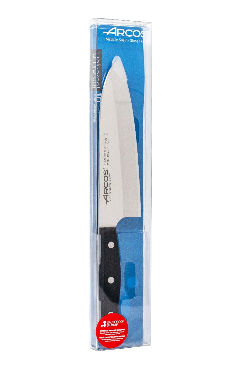 Arcos Universal Deba Knife - High-Usable NITRUM Stainless Steel Asian Knife with POM Black Handle, Ergonomic and Slip-Resistant Grip, 7" Size - Designed for Everyday Use - Universal Series - Image 5