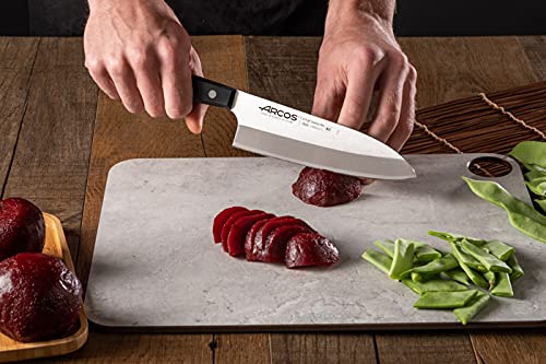 Arcos Universal Deba Knife - High-Usable NITRUM Stainless Steel Asian Knife with POM Black Handle, Ergonomic and Slip-Resistant Grip, 7" Size - Designed for Everyday Use - Universal Series - Image 6