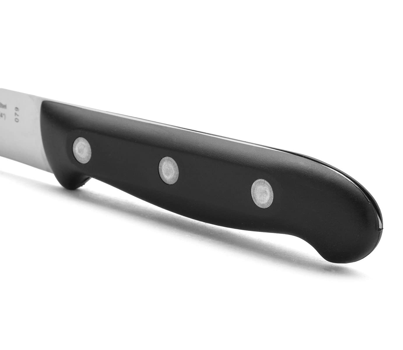 Arcos Vegatable Knife 4 Inch Stainless Steel. Professional Vegetable Knife for Peeling Fruits and Vegetables. Ergonomic Polyoxymethylene Handle and 100 mm Blade. Series Maitre. Color Black. - Image 4