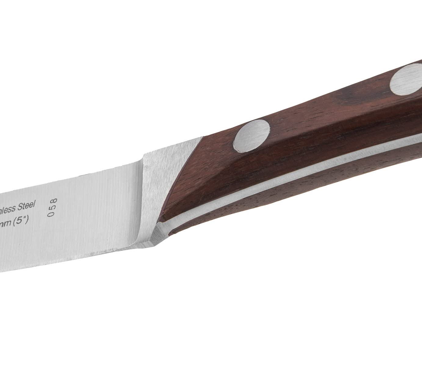 Arcos Vegatable Knife 5 Inch Stainless Steel. Professional Vegetable Knife for Peeling Fruits and Vegetables. Ergonomic Polyoxymethylene Handle and 125 mm Blade. Series Natura. Color Brown. - Image 5