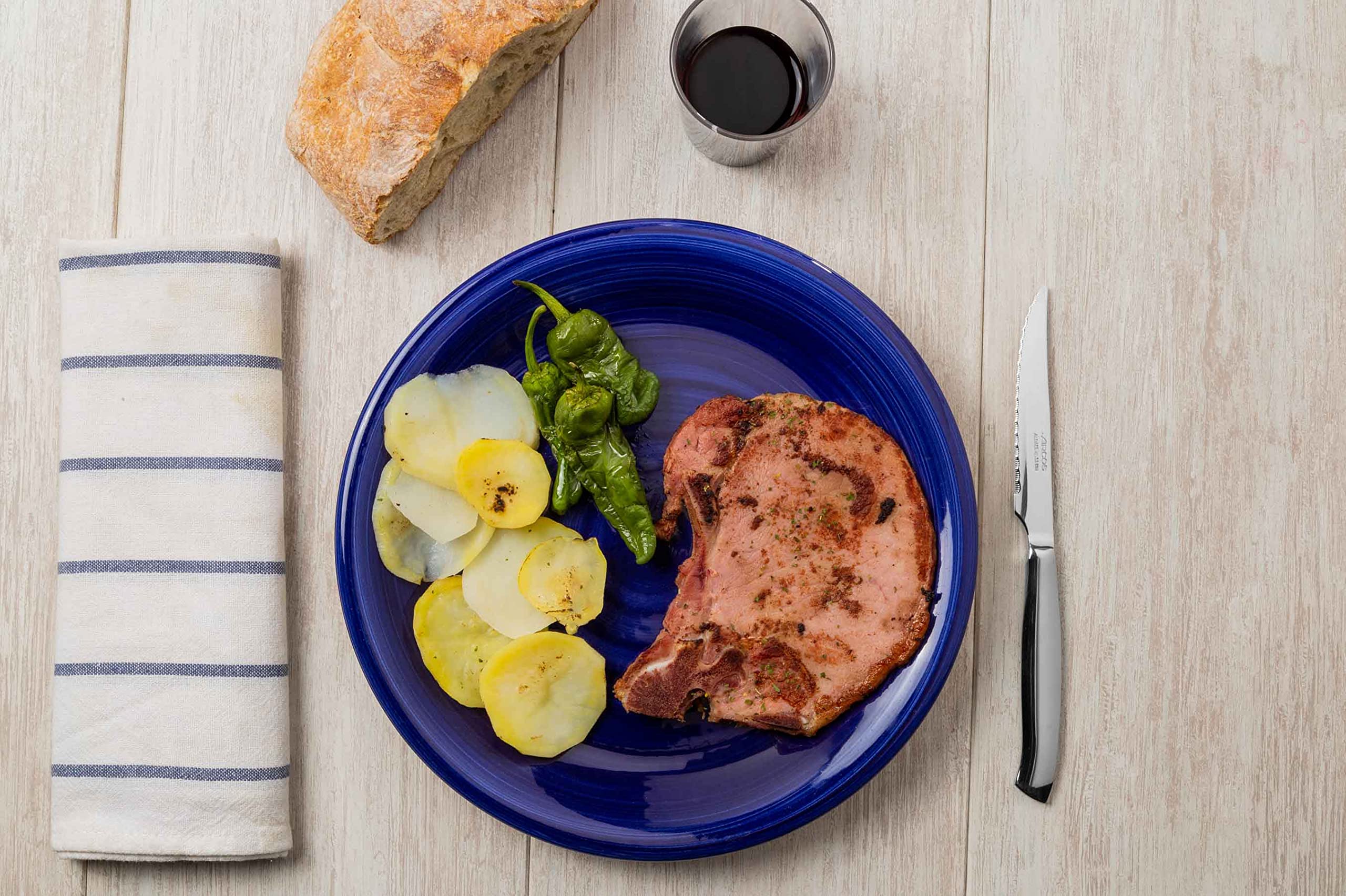 Arcos 4 Inch Steak Knife Set of 4. Pocket Knife Pack with Pearl Edge for Cutting and Fillet Meat. Monoblock Stainless Steel Blade and Handle. Series Mesa - Image 6