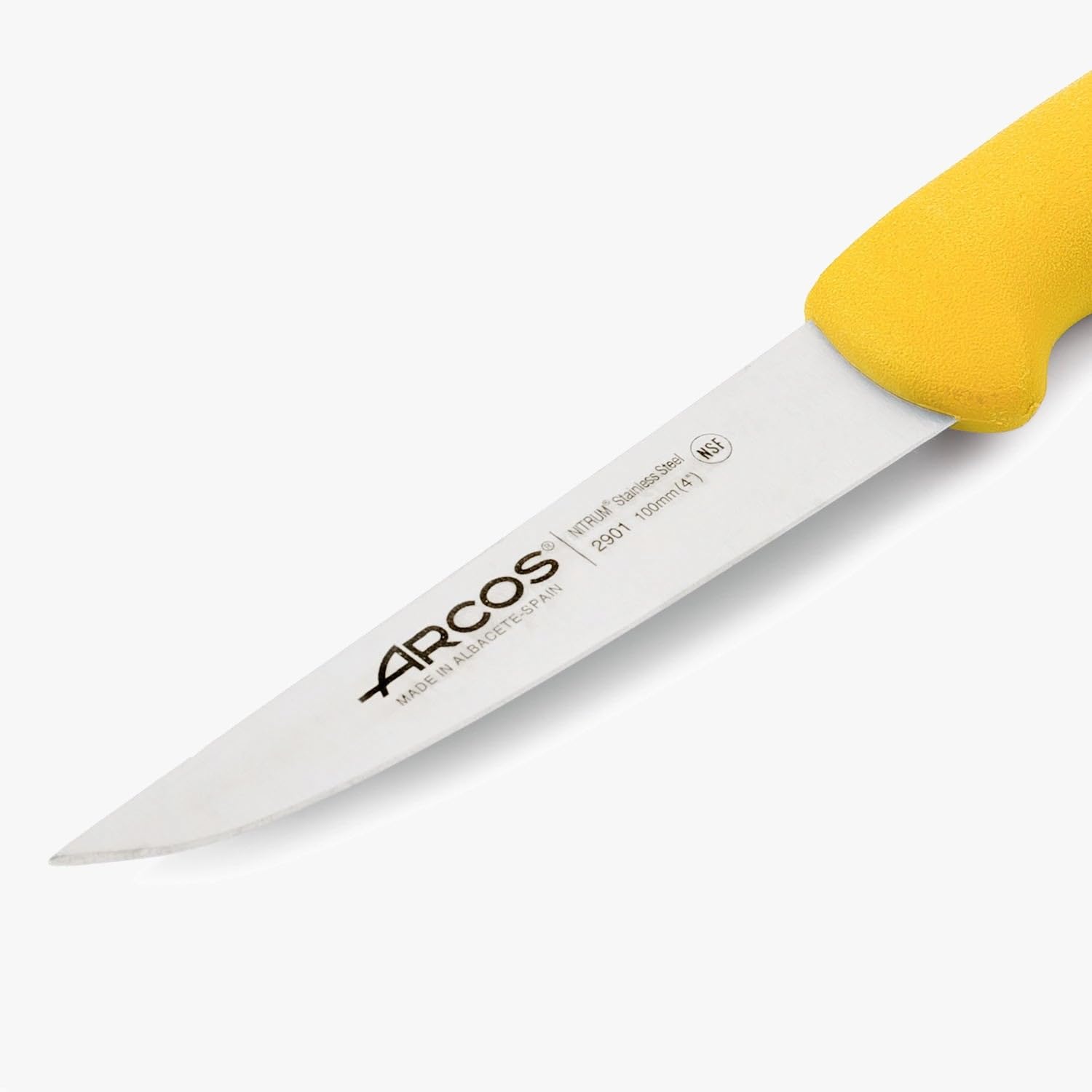 Vegetable knife Arcos 2900 Series. Prof 290100. Knife with 10 cm (3.94") Nitrum Stainless Steel Blade. Strong blade, smooth edge and stable tip. cleans, peels and cuts small fruits and vegetables. - Image 3