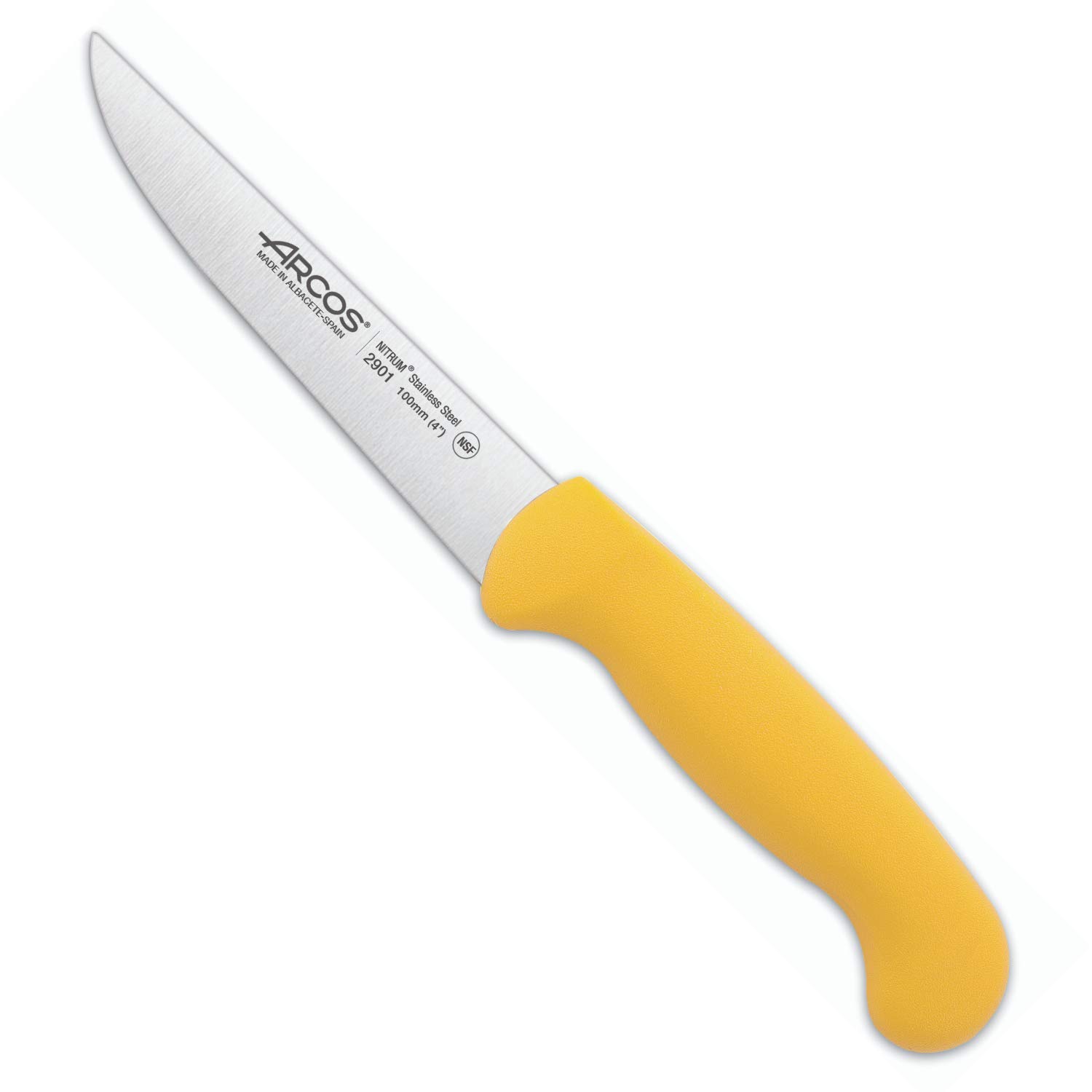 Vegetable knife Arcos 2900 Series. Prof 290100. Knife with 10 cm (3.94") Nitrum Stainless Steel Blade. Strong blade, smooth edge and stable tip. cleans, peels and cuts small fruits and vegetables. - Image 4